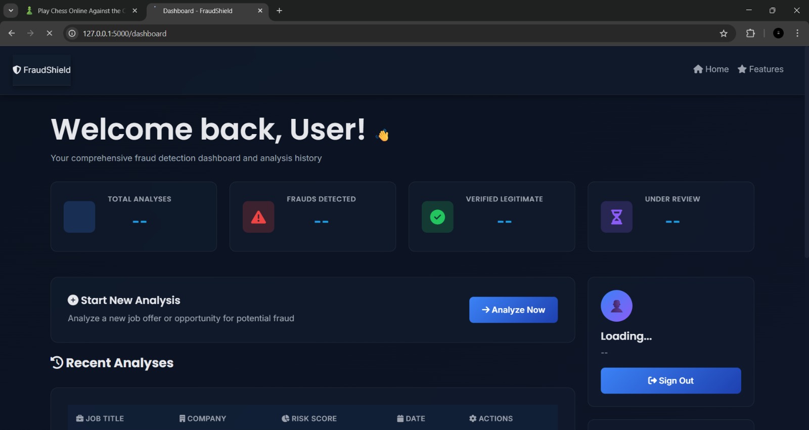 FraudShield – Fraud Detection Dashboard